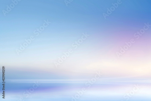 Tranquil abstract in soft gradients of sky blue and lavender for meditation themes.