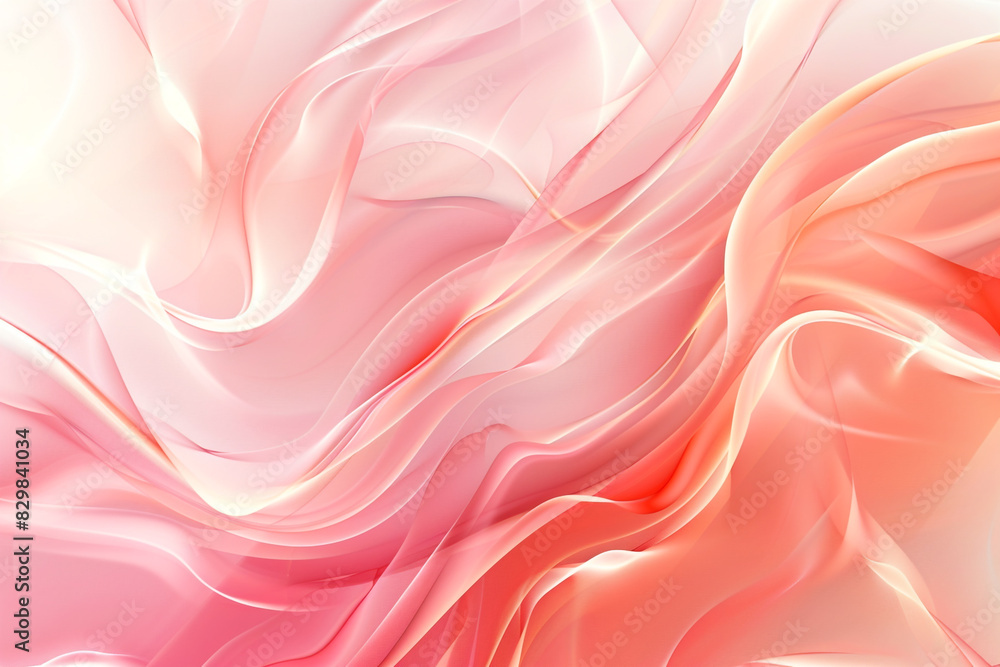 Obraz premium Beauty product ads in a gentle coral abstract, soft and appealing.