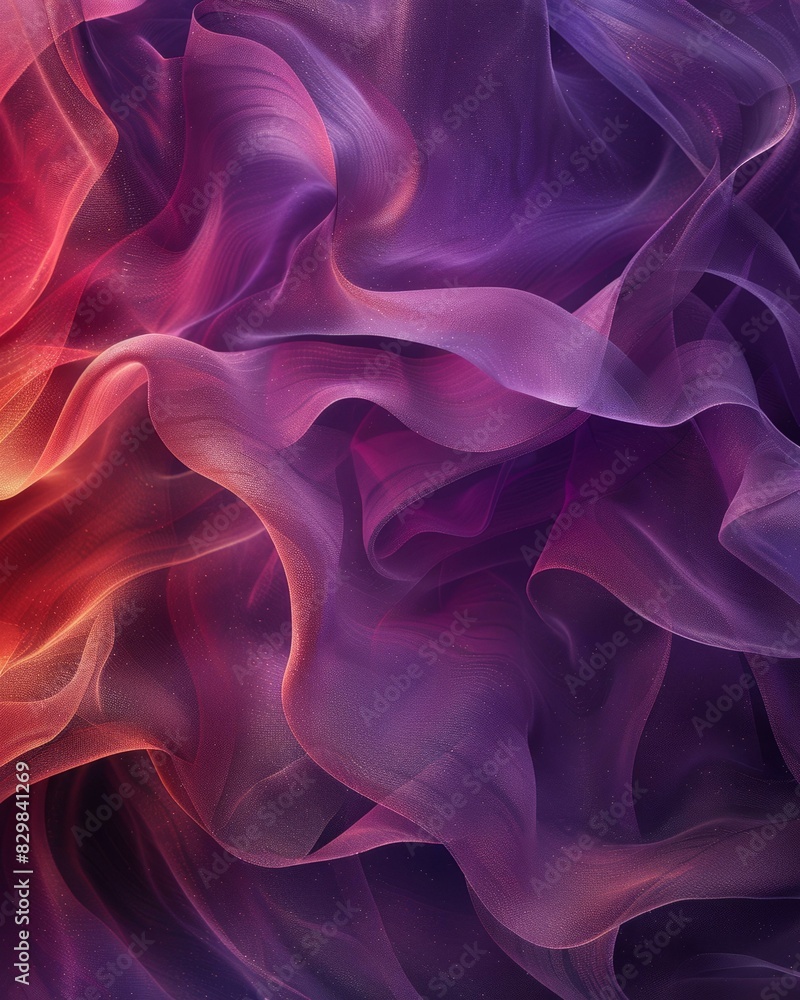 Fototapeta premium Abstract Colorful Fabric Background with Soft Folds