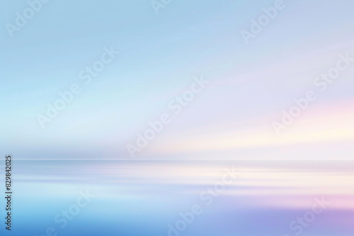 Peaceful abstract blur in sky blue and lavender, evoking tranquility.