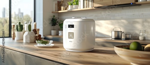 HighTech Rice Cooker in a Modern Kitchen A Statement of Innovation and Healthy Living