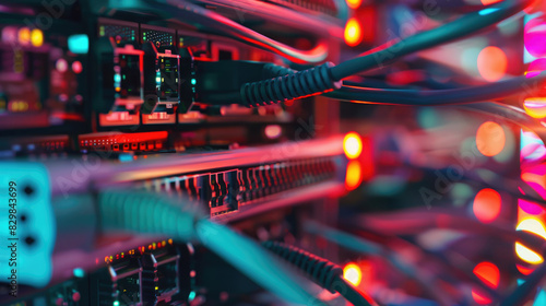 Network Cables in Modern Server Room