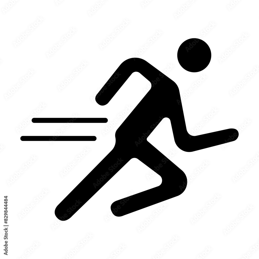 Running set icon. Person running, fast movement, physical exercise, fitness, athlete, jogging, sports activity, health, cardio workout, dynamic motion. Running set icon. Person running, fast movement, physical exercise, fitness, athlete, jogging, sports activity, health, cardio workout, dynamic motion.