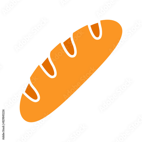 Bread set icon. Baguette, baked goods, bakery, fresh bread, carbohydrate, culinary, food, sandwich ingredient, crusty loaf, artisanal.