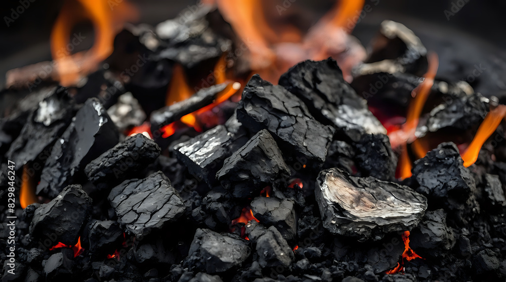 Abstract background with a burnt coal and ashes for a barbecue Abstract background with a burnt coal and ashes for a barbecue