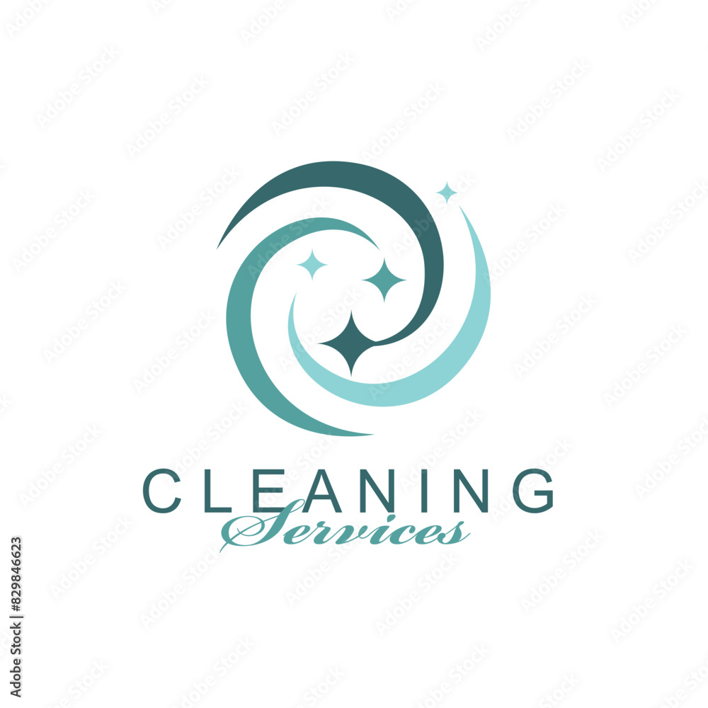 cleaning service design with sparkle stars isolated on white background cleaning service design with sparkle stars isolated on white background
