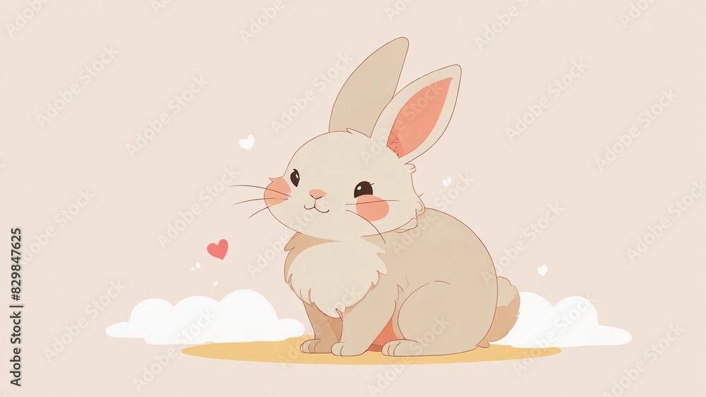 white rabbit with ribbon white rabbit with ribbon