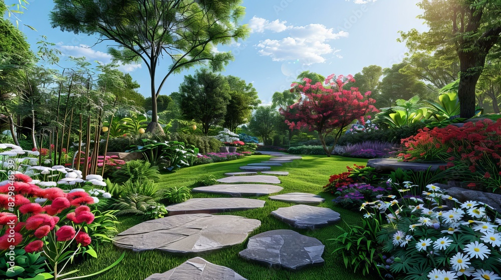 Garden Landscape Design Renderings