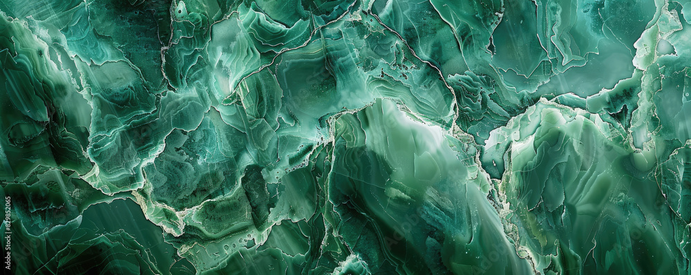 A backdrop with a smooth pattern of green marble texture forms the background. A backdrop with a smooth pattern of green marble texture forms the background.