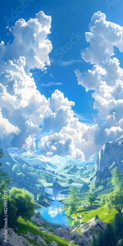 Fantasy landscape illustration © Adobe Contributor
