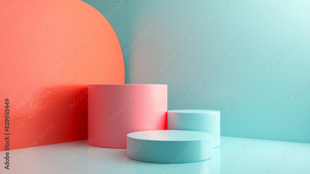 Illustrate a 3D illusion with a minimalist aesthetic. Use basic geometric shapes and precise shading to create the appearance of depth and dimension on a flat surface. Keep the design simple and the Illustrate a 3D illusion with a minimalist aesthetic. Use basic geometric shapes and precise shading to create the appearance of depth and dimension on a flat surface. Keep the design simple and the