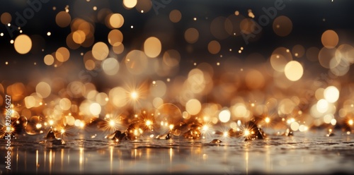 Gold and silver sequins on ...