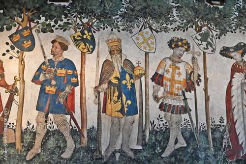 Canvastavla Il Castello della Manta (gli affreschi) , Manta - Cuneo, Piemonte