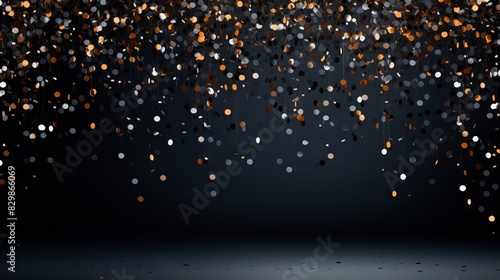 Gold and silver sequins on ...