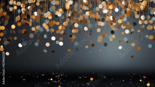 Gold and silver sequins on ...