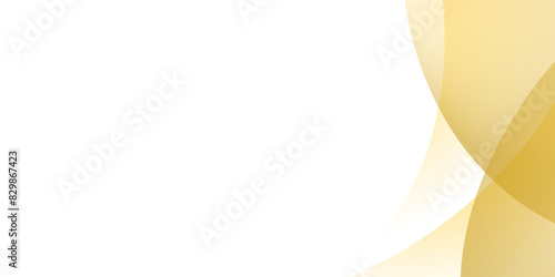 Yellow curve gradient modern background with white space for text and message. template design	