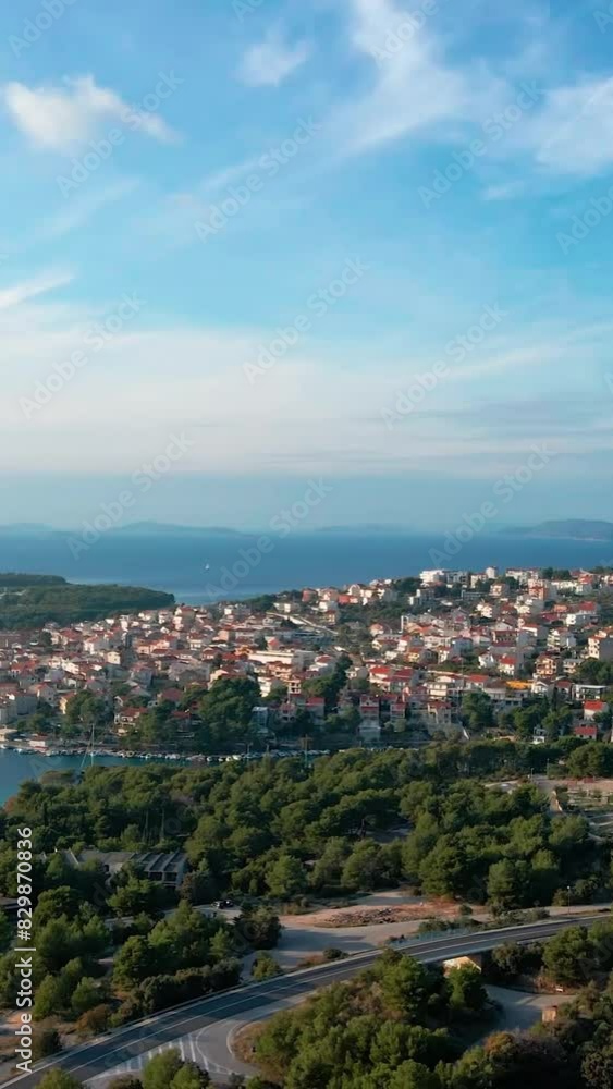 Aerial view of beautiful Croatia landscape Aerial view of beautiful Croatia landscape