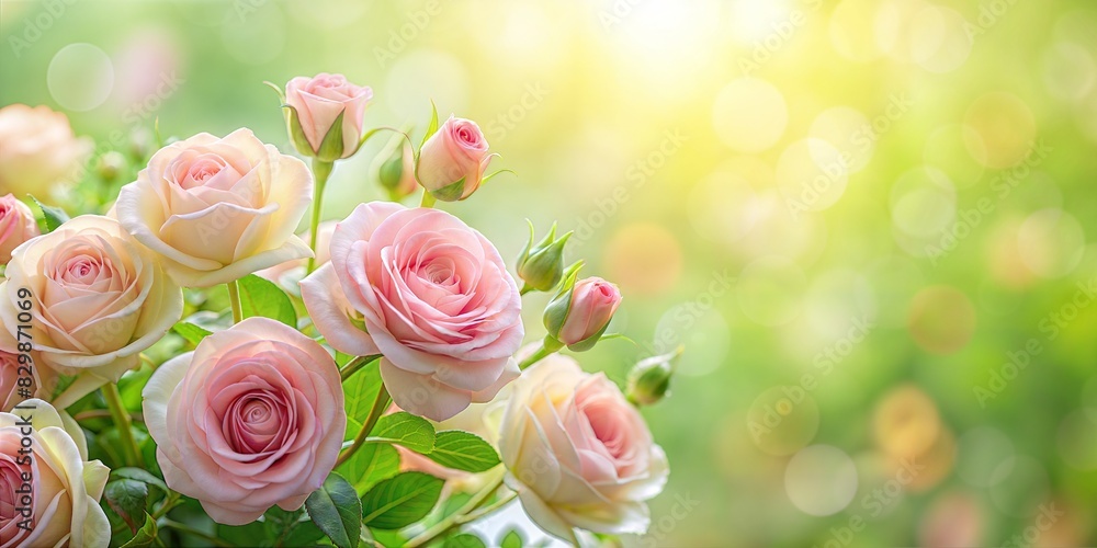 Springtime Roses Blur: A light pink and green blurred background that mimics the fresh appearance of spring roses.
Springtime Roses Blur: A light pink and green blurred background that mimics the fresh appearance of spring roses.