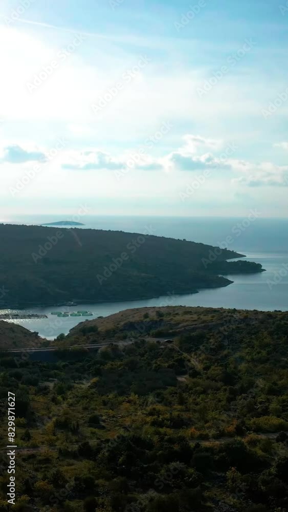 Aerial view of beautiful Croatia landscape Aerial view of beautiful Croatia landscape