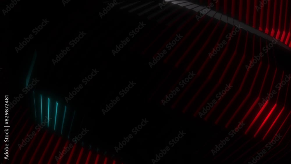 3d abstract background with droplets of molten wax merge and fly apart drops in liquid. Subsurface scattering material with internal blue glow. Seamless loop in 4k.