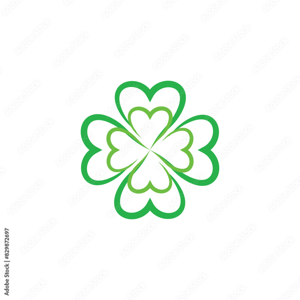Clover logo vector template nature and symbol Clover logo vector template nature and symbol