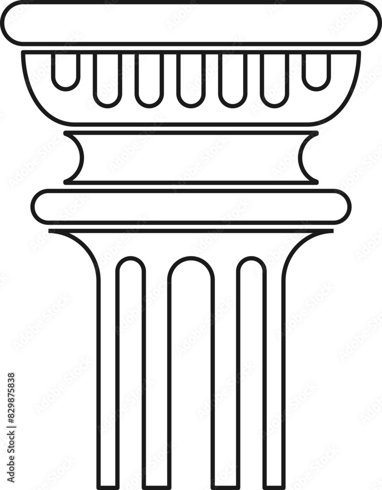 Ancient Columns Statue Element Ancient Columns Statue Element