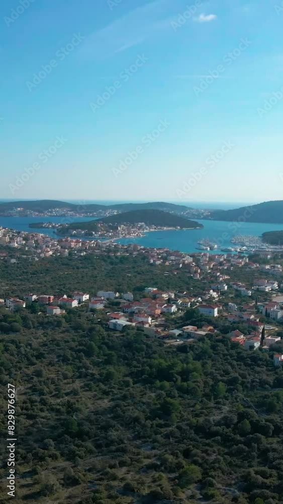 Aerial view of beautiful Croatia landscape Aerial view of beautiful Croatia landscape