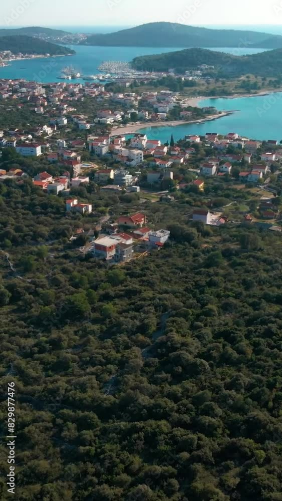 Aerial view of beautiful Croatia landscape Aerial view of beautiful Croatia landscape
