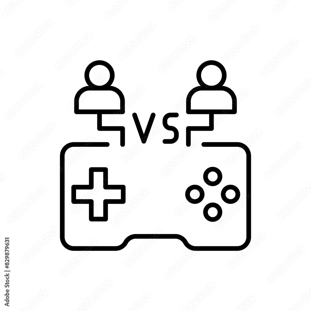 Game match outline icons, minimalist vector illustration ,simple transparent graphic element .Isolated on white background Game match outline icons, minimalist vector illustration ,simple transparent graphic element .Isolated on white background
