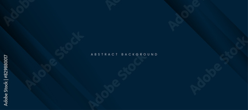 Three-dimensional dark blue abstract background