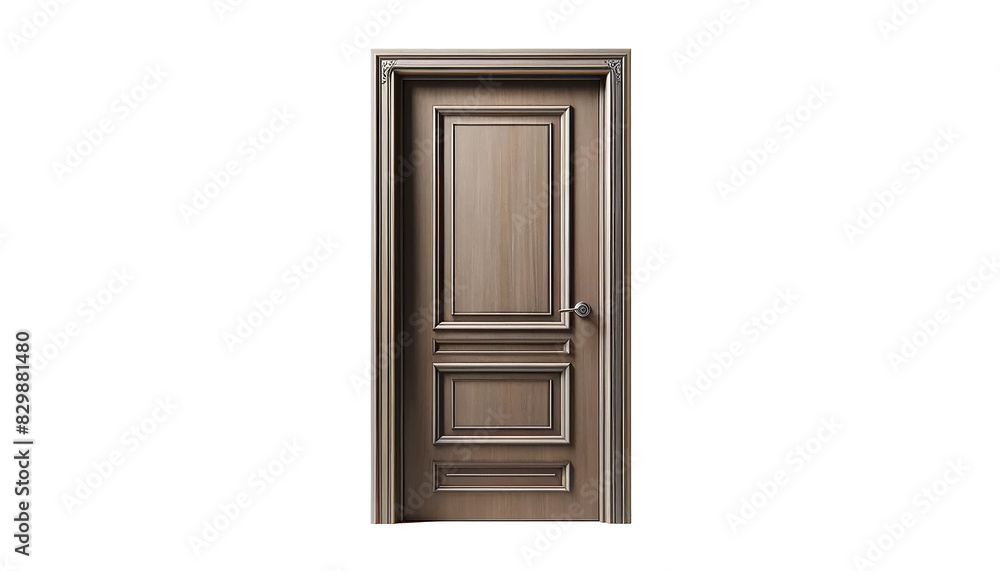 Wood door isolated on white background Wood door isolated on white background