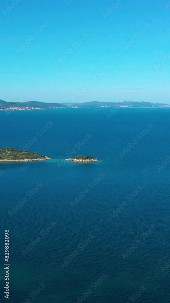 Aerial view of beautiful Croatia landscape Aerial view of beautiful Croatia landscape
