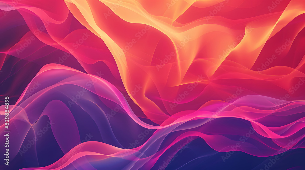 Obraz premium abstract wave shapes abstract background. Generative AI.