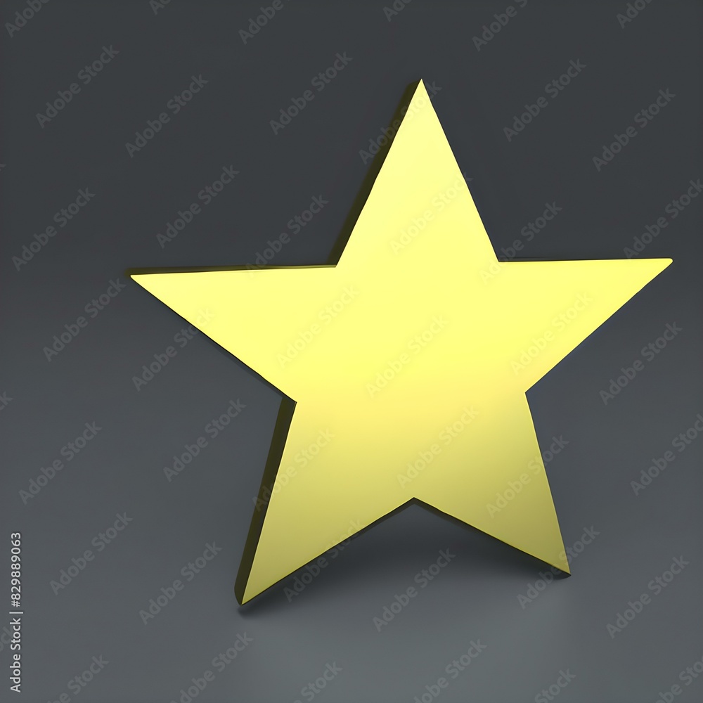 Obraz premium 3d golden star