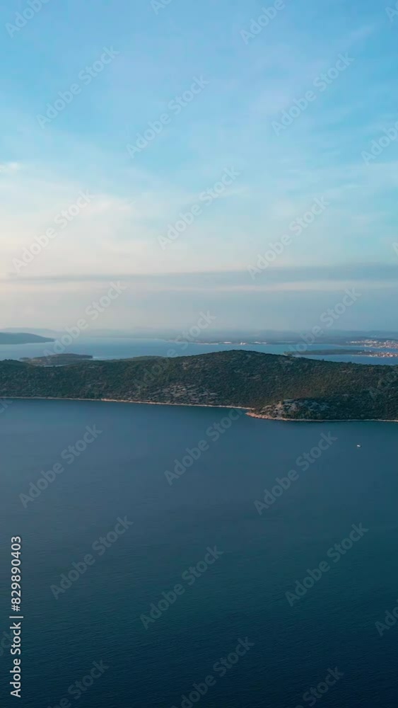 Aerial view of beautiful Croatia landscape Aerial view of beautiful Croatia landscape