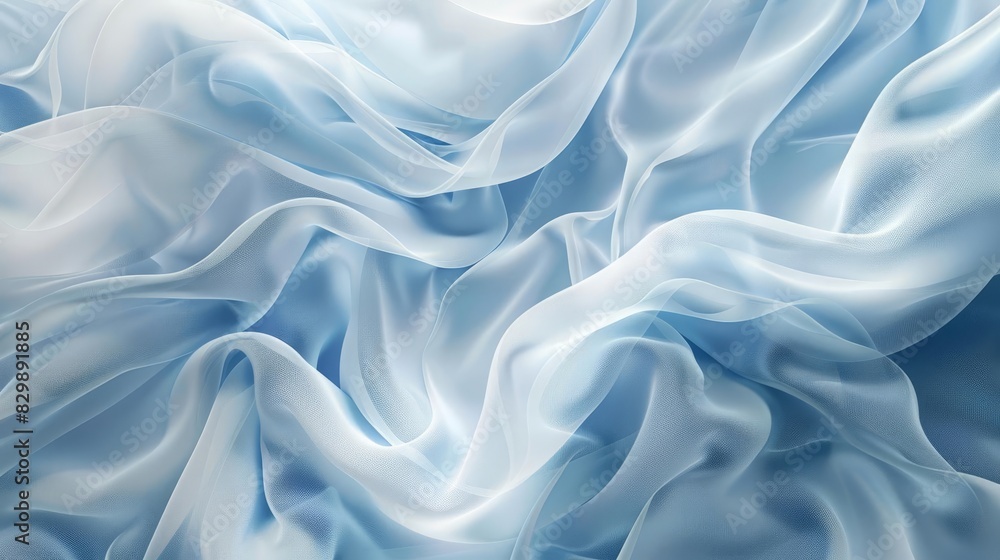 abstract blue white wavy smoke or fabric flow silk texture background 3d render abstract blue white wavy smoke or fabric flow silk texture background 3d render