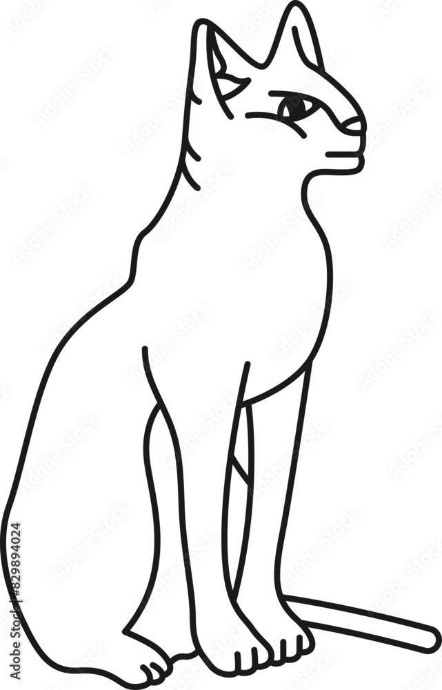 Egyptian Line Icon Element Egyptian Line Icon Element