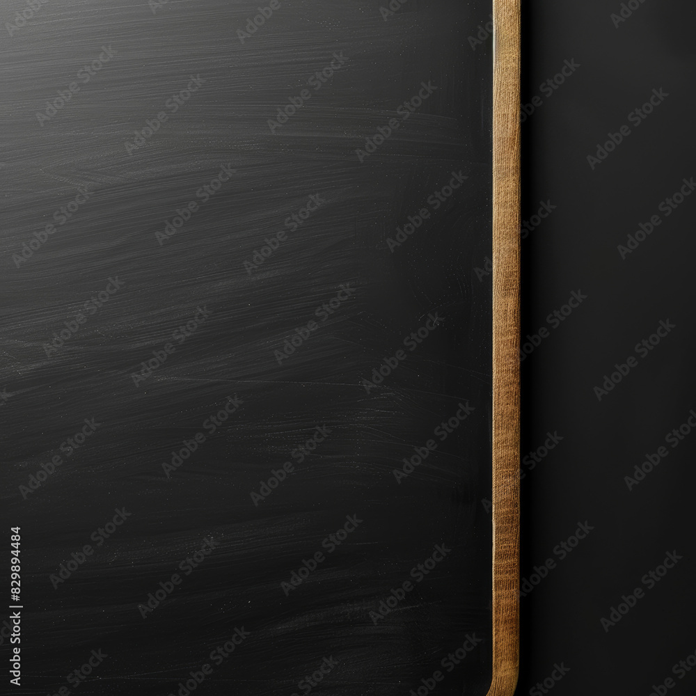 black blank school blackboard with wooden frame on the wall, copyspace in the center, beginning or end of the school or university academic year black blank school blackboard with wooden frame on the wall, copyspace in the center, beginning or end of the school or university academic year