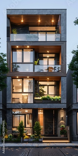 Modern 3-story townhouses