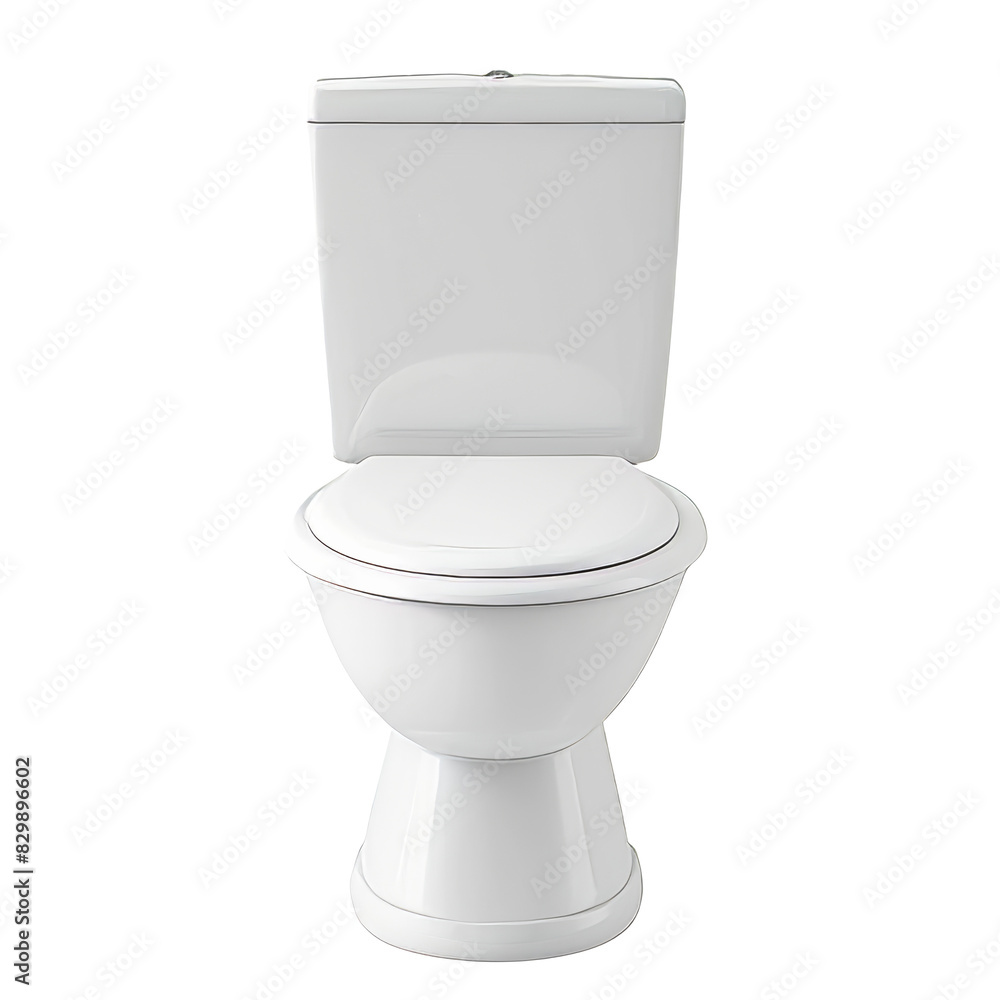 White ceramic toilet isolated on transparent background White ceramic toilet isolated on transparent background