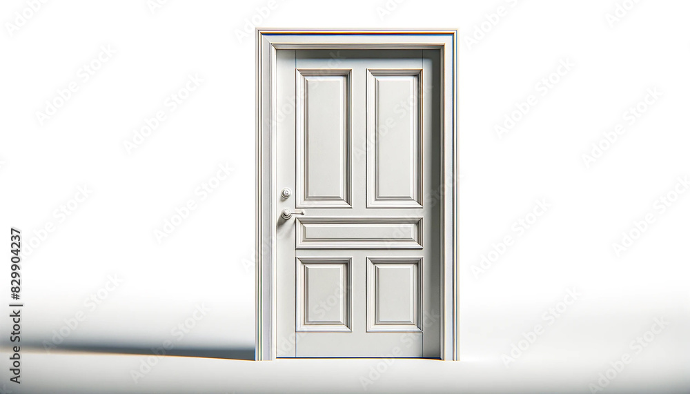 Wood door isolated on white background Wood door isolated on white background