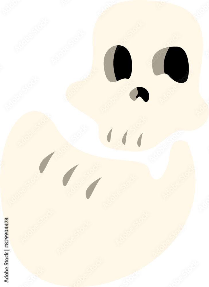 Simple Skull Cartoon Illustration Simple Skull Cartoon Illustration