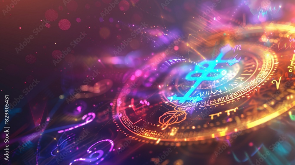 Zodiac sign background, fantasy, gold colors, shining, glow Zodiac sign background, fantasy, gold colors, shining, glow