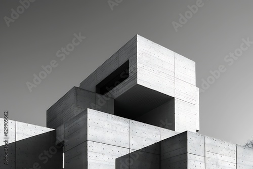 The geometric simplicity of a minimalist building