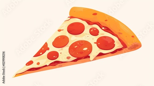 Icon of a flat pizza slice