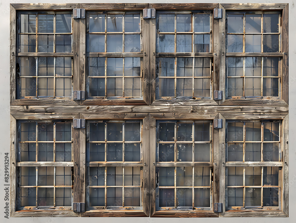 Realistic high resolution image of an old wooden window Realistic high resolution image of an old wooden window