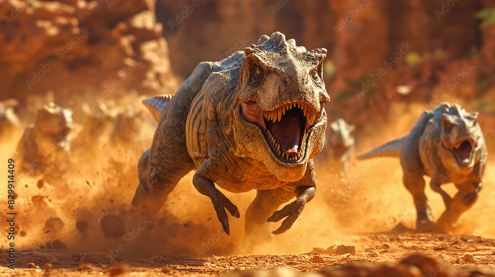 Fototapeta premium tyrannosaurus rex dinosaur 3d render