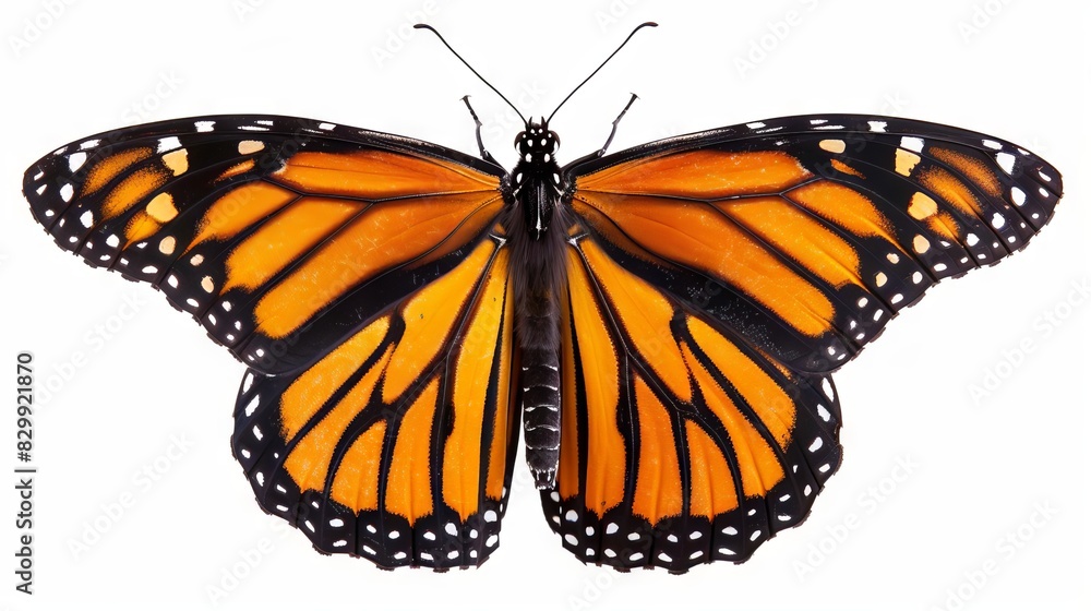 majestic monarch butterfly isolated on white intricate wing patterns beauty of nature highresolution macro photo majestic monarch butterfly isolated on white intricate wing patterns beauty of nature highresolution macro photo
