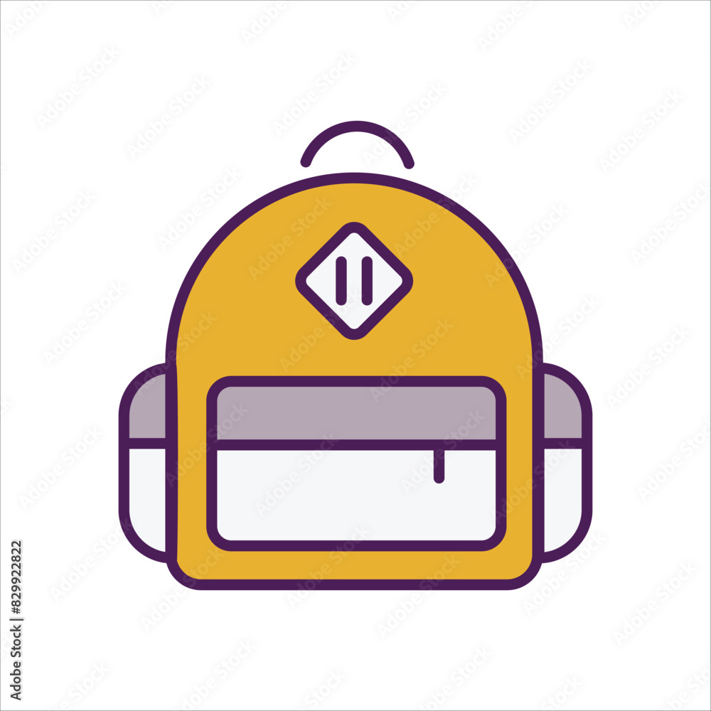 Obraz premium Backpack vector icon