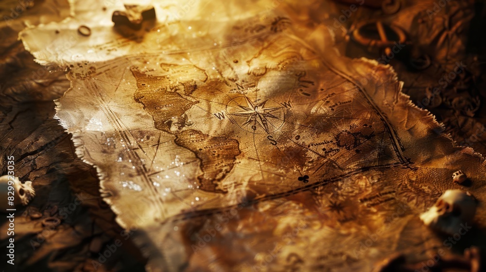 mystical treasure map on ancient parchment x marks the spot pirate adventure digital painting mystical treasure map on ancient parchment x marks the spot pirate adventure digital painting